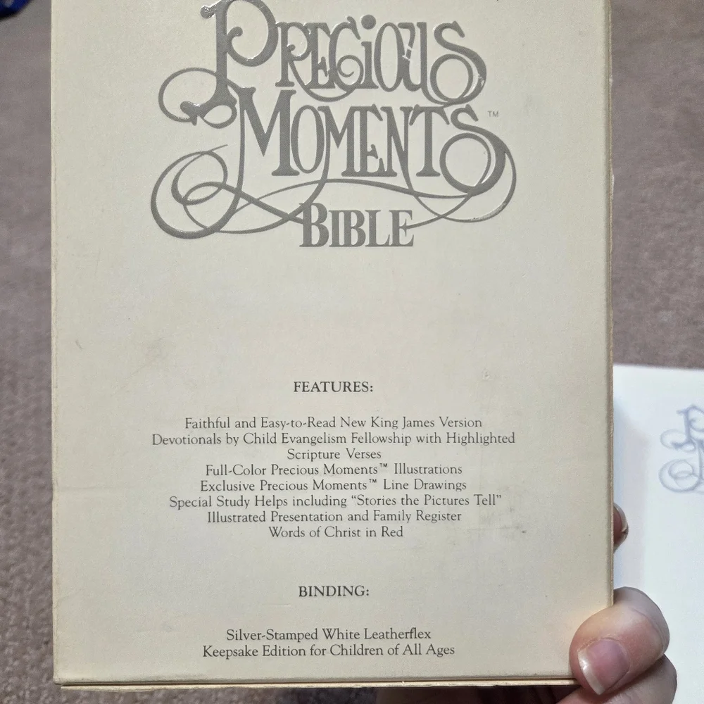 Precious Moments Bible White Kjv New Keepsake Edition‎ 1999
